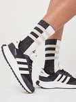 adidas Sportswear Womens Run 70S Trainers - Black/White, Black, Size 8, Women