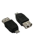 InLine Micro USB Adapter Micro-A male to USB Type A female