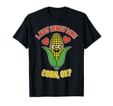 Really Love Corn Funny Corn On The Cob T-Shirt