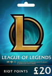 League of Legends Gift Card £20 - Riot Key EU WEST Server Only