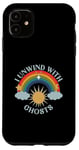 iPhone 11 I Unwind With Ghosts Rainbow Sun Stars Case