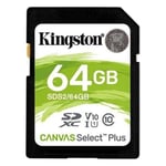 Kingston Technology Canvas Select Plus 64 Go SDXC UHS-I Classe 10