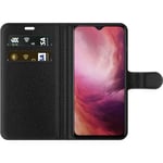 OnePlus 7 Svart Plånboksfodral Monark