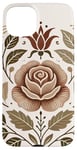 Coque pour iPhone 15 Plus Rose florale botanique, style bohème minimaliste, roses d'amour