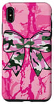 Coque pour iPhone XS Max Nœud rose camouflage