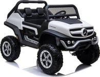 Lean Cars Elbil For Barn Mercedes Unimog, Hvit