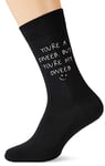 60 Second Makeover Limited You're a Dweeb But You're My Dweeb Men's Black Calf Socks Valentines Day Dad Husband Boyfriend