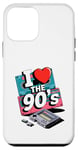 Coque pour iPhone 12 mini I Love The 90's Cassette Player Music Tape Recorder