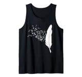 Feather with Free Birds Liberation Inspirational Tank Top