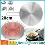 20cm Induction Heat Diffuser Hob Plate Converter Gas Electric Cooker Pan Ring