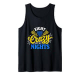 Funny Hanukkah 8 Eight Crazy Nights Jewish Chanukah Menorah Tank Top