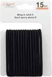 Zulfaye Hair Bands, Hair Bobbles for Thick Hair, 4mm Snag Free Elastic Hairband