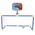 Indoor Outdoor Mini Basketball Soccer System Backboard Football Guard Balls UK