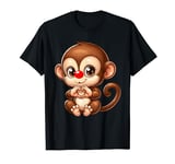 Red Nose Monkey 2024 Love Heart Kids T-Shirt