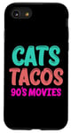 Coque pour iPhone SE (2020) / 7 / 8 Cats Tacos 90's Movies Humour Drôle Adulte Humour Silly