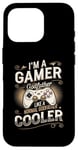 Coque pour iPhone 16 Pro Gamer Godfather pour hommes, jeux vidéo amusants, vintage