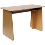 Sweeek - Bureau avec casier placage chêne et mdf. 1 niche