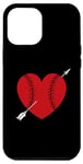 Coque pour iPhone 14 Plus Red Heart Baseball Player Amoureux de baseball Coach Fan