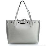 New Guess Women Ladies Handbag Shoulder bag Reversible Tote Bag in Grey & Black