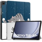 samsung Samsung Galaxy Tab A9+ X210 Designer Tri-Fold Case LazyCat