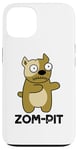 Coque pour iPhone 13 Zom Pit Funny Zombie Pitbull Jeu de mots