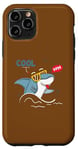 Coque pour iPhone 11 Pro Cool Dude – Soyez votre auto-rester au frais – Requin cool avec lunettes