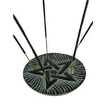 Incense Burner Pentangle For Sticks/Cones Soapstone -- 10 Cm