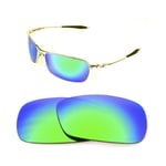 NEW POLARIZED CUSTOM GREEN LENS FOR OAKLEY CROSSHAIR 2.0 SUNGLASSES