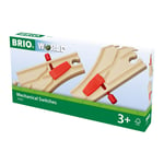 BRIO Mechanical Switches Wooden Railway Track Accessory Set 33344 Ages 3+