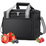 Sac Isotherme 15L, Glacière Souple Isotherme, Sac Picnic Pliable, Grande Capacité, Imperméable, Sac Réfrigérant à Repas, Déjeuner, Bureau, école,