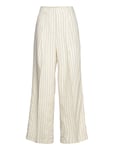 Malina Carlotta Wide Linen Pants Kräm