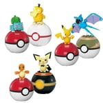 Mega Construx Pokémon Figure - Mattel Games - Pack 2 PokéBalls - Pikachu, Zubat, Charmander, Pichu, Squirtle, Cubone