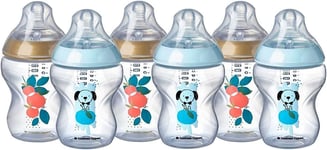 Tommee Tippee Closer to Nature Baby Bottle, Slow Flow Breast-Like Teat with Pack