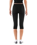 FALKE Warm Impulse, Sous-Vêtement Technique Legging De Sport 3/4 Femme, Thermique Chaud, Noir (Black 3000), XS (1 Paire)