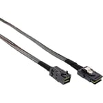 InLine 27628A Câble Mini SAS HD SFF-8643 vers SFF-8087 avec Bande latérale 0,5 m