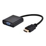 Portable HDMI vers VGA Adaptateur de convertisseur vidéo Full HD 1080P VGA HDMI mâle à Femelle Câble Cordon pour HDTV PC Portable DVD