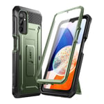 Green Case for Samsung Galaxy A14 5G Shockproof Kickstand Belt Clip, Supcase