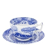 Spode - Blue Italian Kaffekopp med fat 28 cl