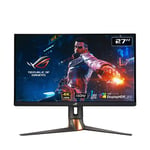 ROG Swift PG27UQR Gaming Monitor — 27”, 4K UHD (3840 x2160), Fast IPS, 160 Hz (above 144Hz), 1 ms GTG, FreeSync Premium Pro, Variable Overdrive, DisplayHDR 600