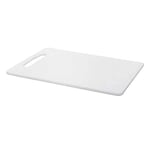 2 UR DOOR Plastic White Cutting Board, Thick Chopping Board with Non-Porous, Easy Grip Handle - Non-Slip Food Preparation for Kitchen and Professional Use, Knife Friendly (33x25cm)