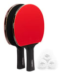 Lot de 2 Raquettes de ping-Pong avec 3 balles