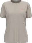 Odlo Women's Ascent Sun Sea Mountains T-Shirt Silver Cloud Melange, S