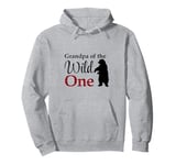 Grandpa of the Wild One Lumberjack Forest Baby 1st Birthday Pullover Hoodie