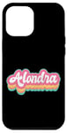 Coque pour iPhone 12 Pro Max Alondra Prénom Fille Vintage Années 70 80 Personnalisé