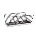 Black Dish Rack With Tray by Madam Stoltz