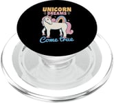 Unicorn rainbow - Unicorn dreams come true PopSockets PopGrip for MagSafe