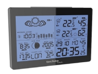 Technoline DCF-77, Svart, höjdmätare, Inomhusbarometer, Inomhushygrometer, Inomhustermometer, Utomhushygrometer,..., Barometer, hygrometer, Termometer, Barometer, hygrometer, Termometer, 20 - 95%, 20 - 95%