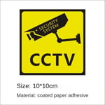 Caméra de sécurité CCTV,10 pièces/ensemble,autocollant d'alarme,signes d'iode - Type 10 pcs