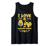 I Love Beeing An Agricultural Inspector Bee Lover Profession Tank Top