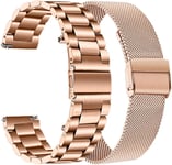 Compatible Avec Withings Scanwatch 38mm Bracelet, 18mm Bracelet En Acier Inoxydable Tissé En Maille Bracelet De Montre En Métal À Dégagement Rapide Pour Withings Steel Hr 36mm/Move/Steel